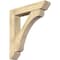 Ekena Millwork Legacy Slat Rough Sawn Bracket w/ Offset Brace, Douglas Fir, 8"W x 40"D x 44"H BKT0806X40X44LEC06RDF - alternate 1
